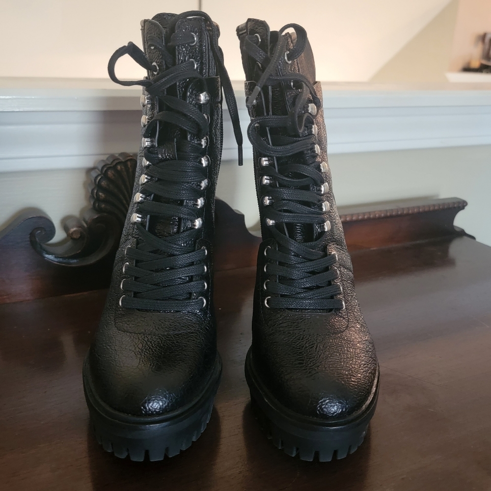 Leather boots
